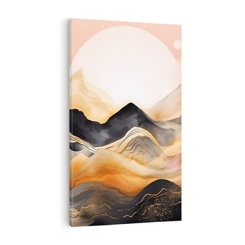 Obraz na płótnie 80x120 - Grafika Zachodu - nowoczesna grafika, odcienie pastelowe