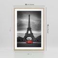 Plakat w ramie 50x70 - Elegancja Wieży - wieża, Eiffla - rama drewno