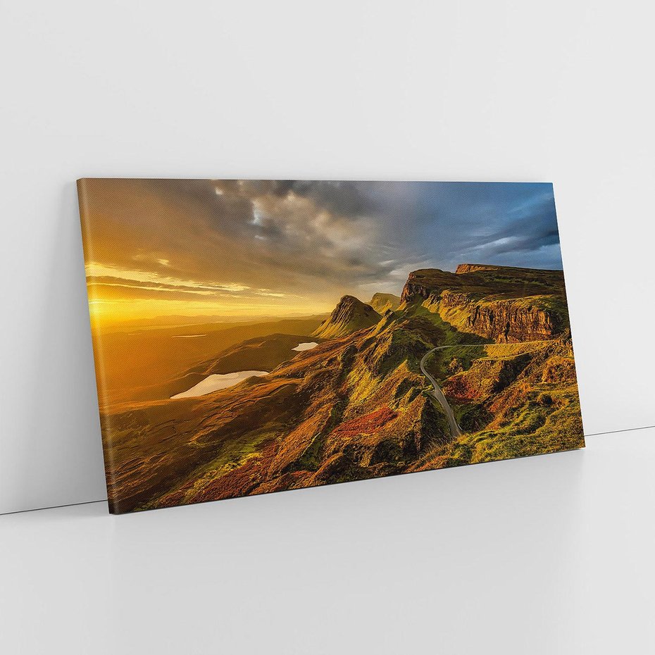 Obraz na płótnie 120x60 - Malownicza panorama górskich skał - góry, skały