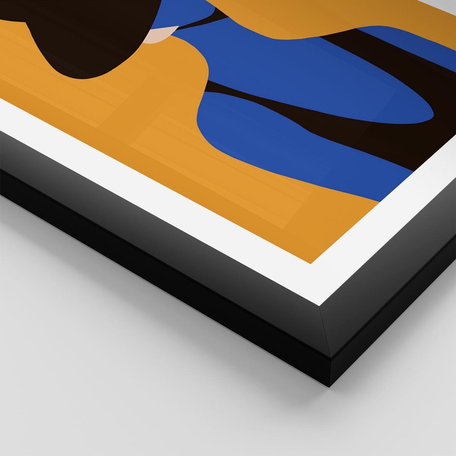 Plakat w ramie 40x50 - Zaklęte Zniknięcie - sztuka nowoczesna, plakat - rama czarna