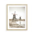 Plakat w ramie 40x50 - Wiejskie Młyny: Rustykalna Fotografia - młyny, rustykalna fotografia - rama drewno