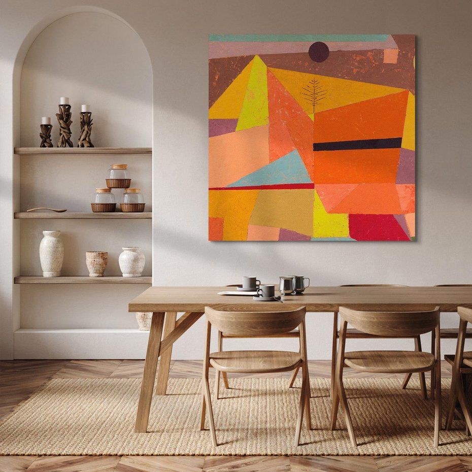 Obraz na płótnie 60x60 - Joyful Mountain Landscape 1929, Paul Klee - Reprodukcja - reprodukcja, obraz na płótnie