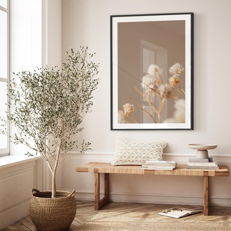 Plakat bez ramy 30x40 - Przezroczyste piękno - gipsówka, suche