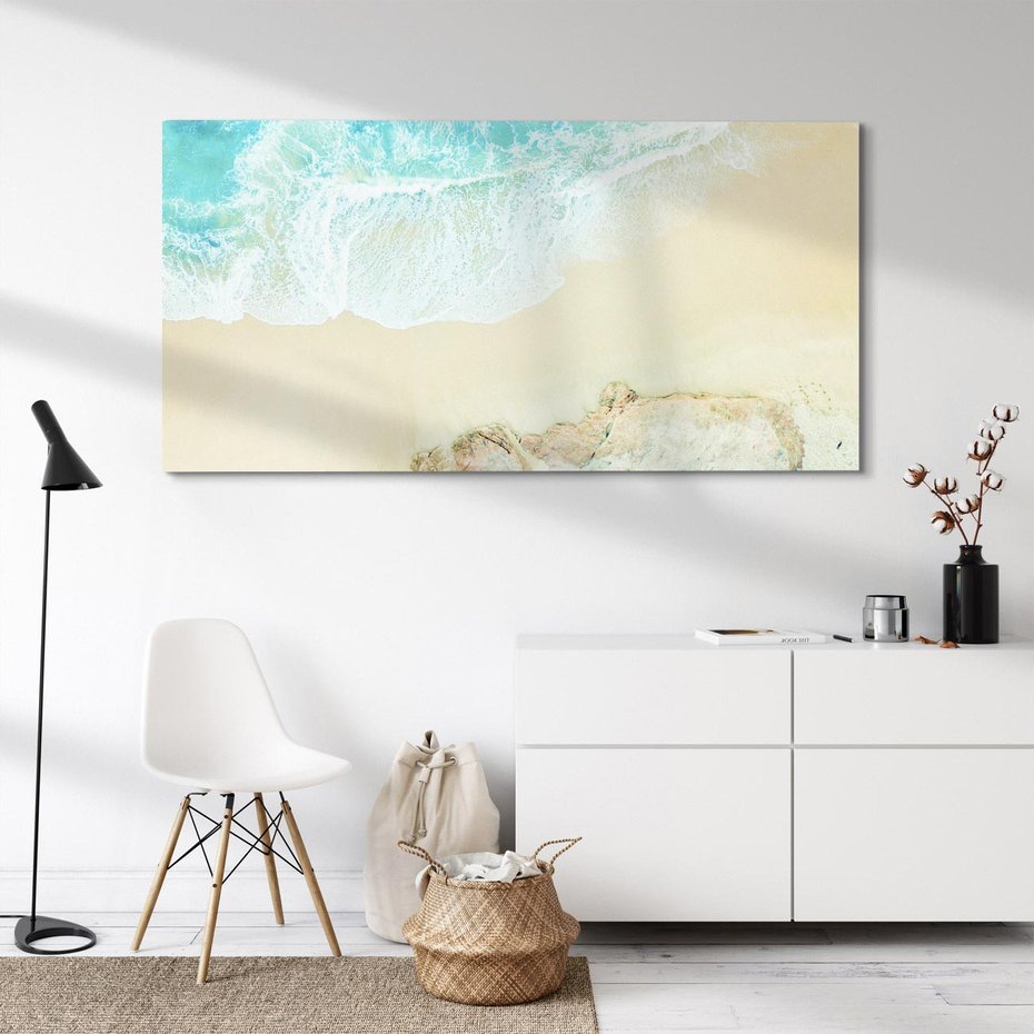 Obraz na płótnie 120x60 - Turkusowe Skrzydła - morze, plaża