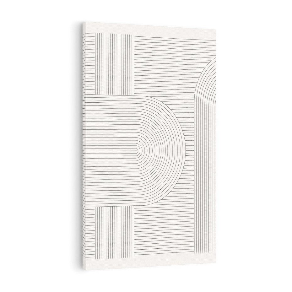 Obraz na płótnie 80x120 - Geometryczna Elegancja Mid Century - mid century, minimalizm