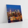 Obraz na płótnie 30x30 - Nocne Tętno Nowego Jorku - Nowy Jork, noc