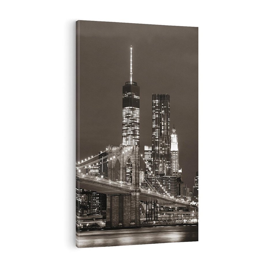 Obraz na płótnie 70x100 - Magia miasta nocą - miasto, noc