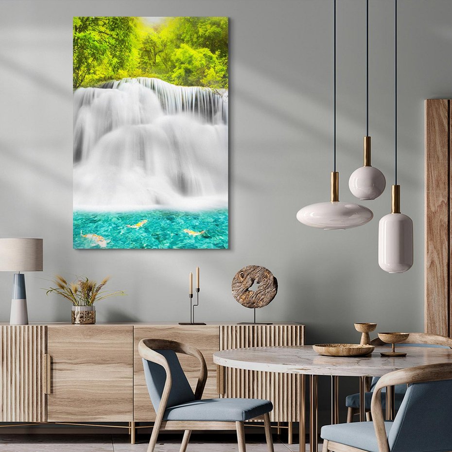 Obraz na płótnie 50x70 - Magiczne wodospady Tajlandii - Tajlandia, wodospad