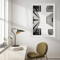 Plakat bez ramy 50x70 - Architektoniczna Symetria - architektura, wysoki wieżowiec