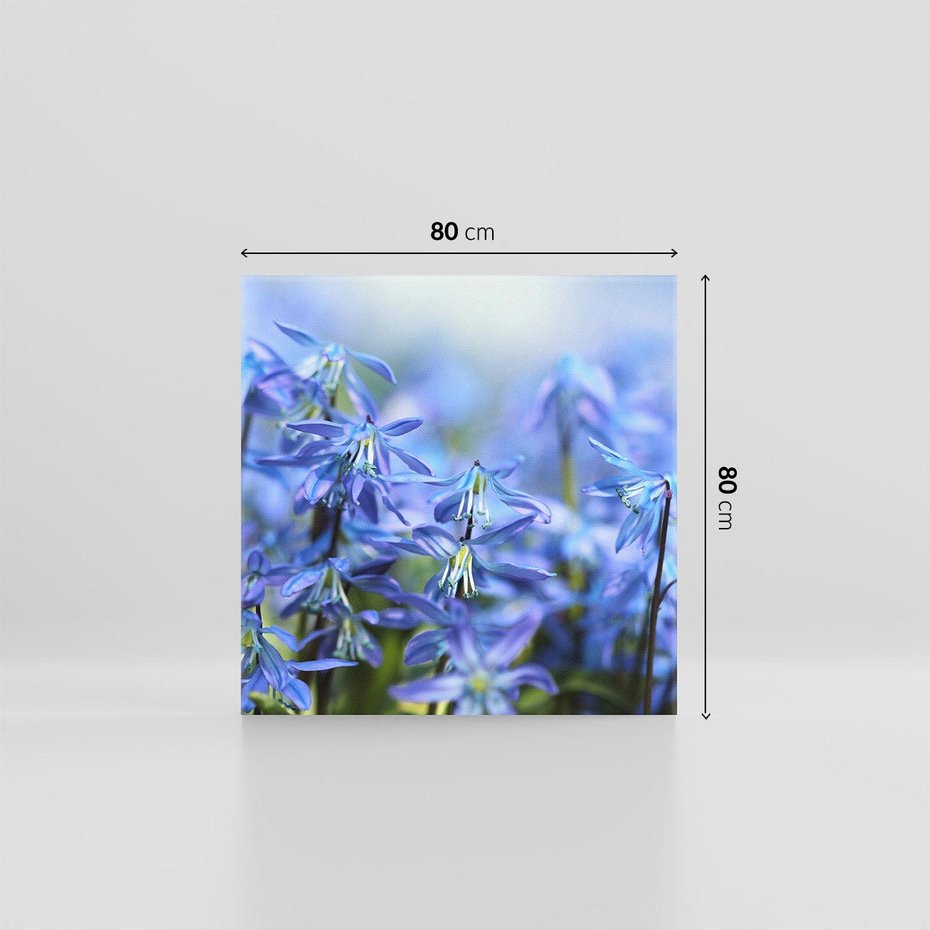 Obraz na płótnie 80x80 - Kwiatowa symfonia natury - kwiat, kwiaty