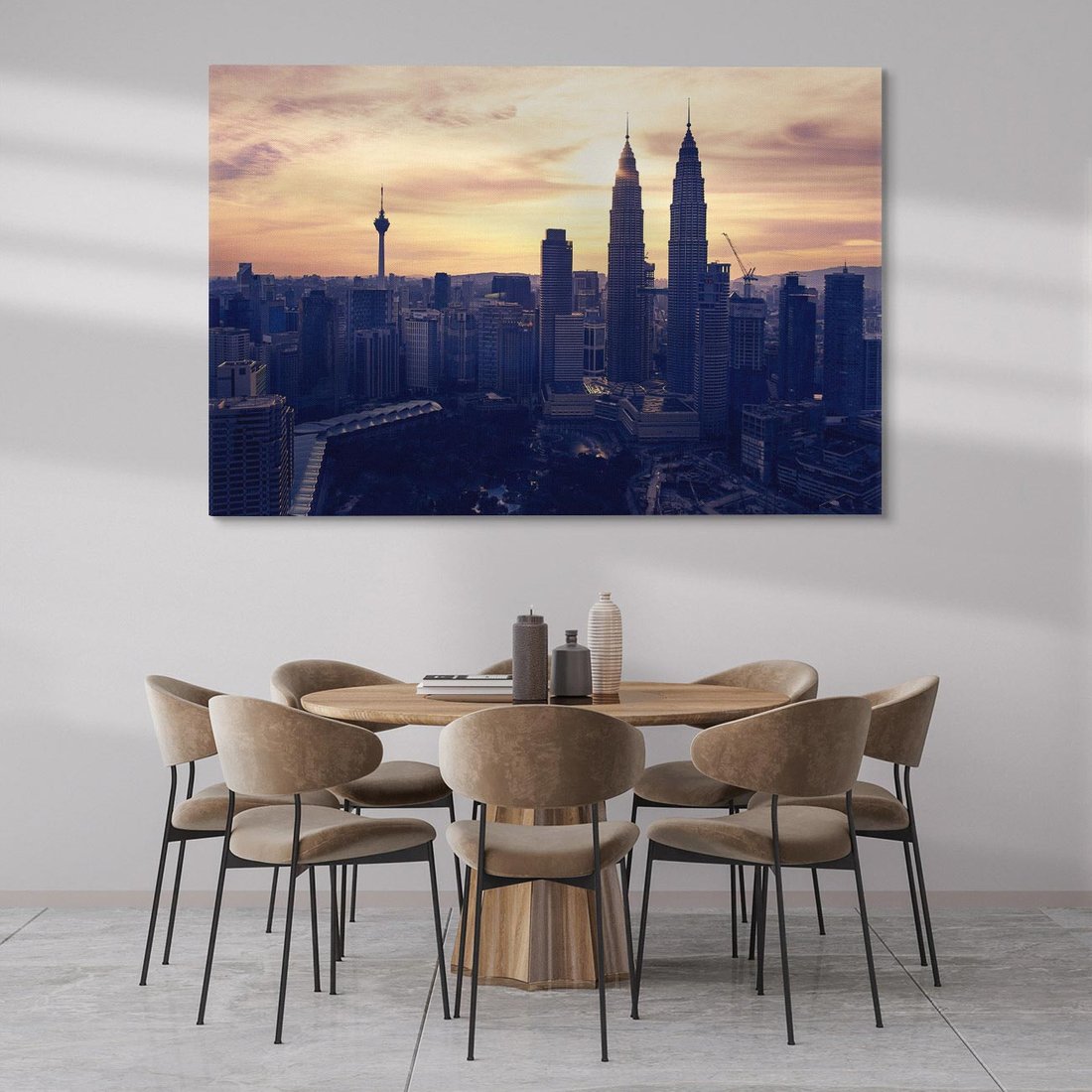 Obraz na płótnie 120x80 - Azja miasto w panoramie - Azja, miasto