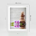 Plakat w ramie 40x50 - Spa japońskie: sztuka relaksu - spa, japońskie - rama biała