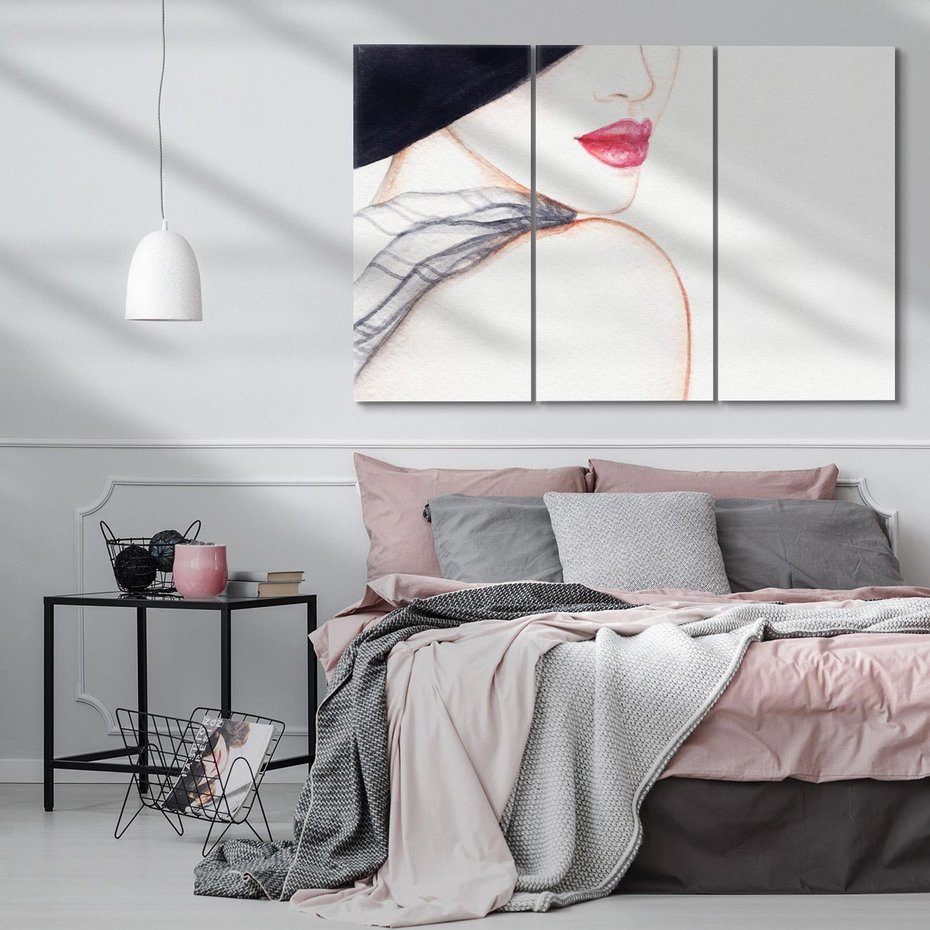 Obraz na płótnie 120x80 - Stylowa Ekspresja - kobieta, moda