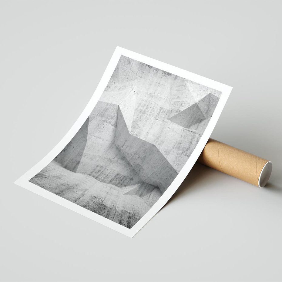 Plakat bez ramy 30x40 - Geometryczna harmonia sztuki - geometria, sztuka