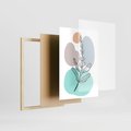 Zestaw obrazy w ramie 30x40 galeria - Rosliny, graficzne, minimalizm - rama drewno