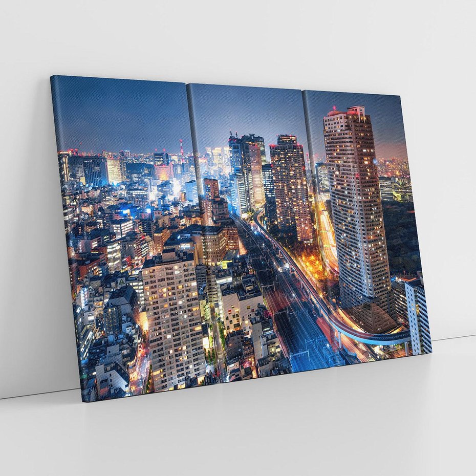 Obraz na płótnie 120x80 - Błyskawica w Azji - Tokio, Japonia