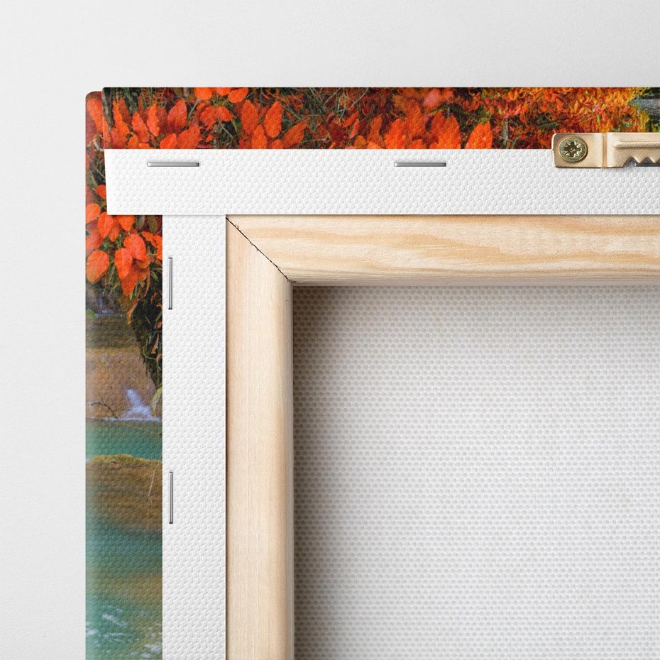 Obraz na płótnie 150x50 - Urok laotańskiego wodospadu - Laos, Azja