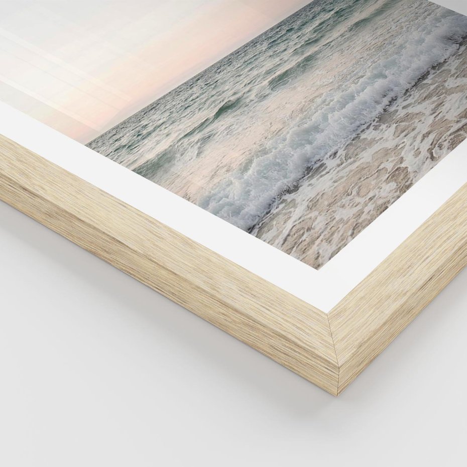 Plakat w ramie 50x70 - Morze i Fale - morze, fale - rama drewno