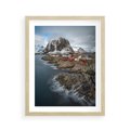 Plakat w ramie 40x50 - Skandynawia - górska odsłona - Skandynawia, góry - rama drewno