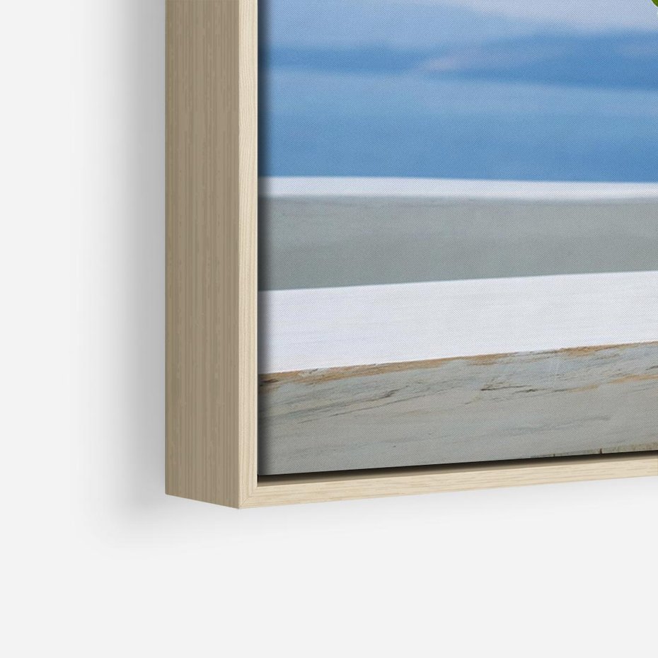 Obraz w ramie 120x80 - Uroki Santorini - Santorini, Grecja - rama drewno