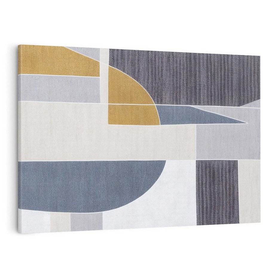 Obraz na płótnie 120x80 - Odbicie wschodzącego jutra - graficzne kształty, geometria