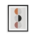 Plakat w ramie 30x40 - Eksperymenty z Geometrią - geometryczny plakat, sztuka nowoczesna - rama czarna