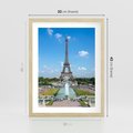 Plakat w ramie 30x40 - Wieża Eiffla - Eiffla, Paryż - rama drewno