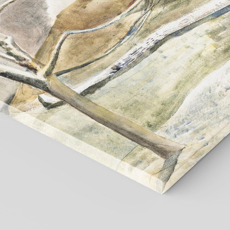 Obraz na płótnie 100x70 - Moonrise over Cleeve Hill (1945), Paul Nash - Reprodukcja - reprodukcja, obraz na płótnie