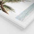 Zestaw obrazy w ramie 40x50 galeria - Plaża, palmy, lato, wakacje - rama biała