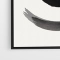 Obraz w ramie 70x100 - Bezczasowe Echo - abstrakcyjne plamy okręgi, akwarelowe - rama czarna