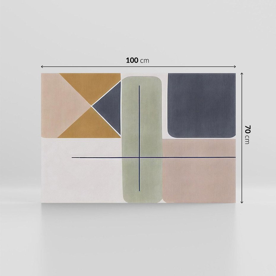 Obraz na płótnie 100x70 - Sztuka Abstrakcji - geometryczne kształty, kolorowe prostokąty