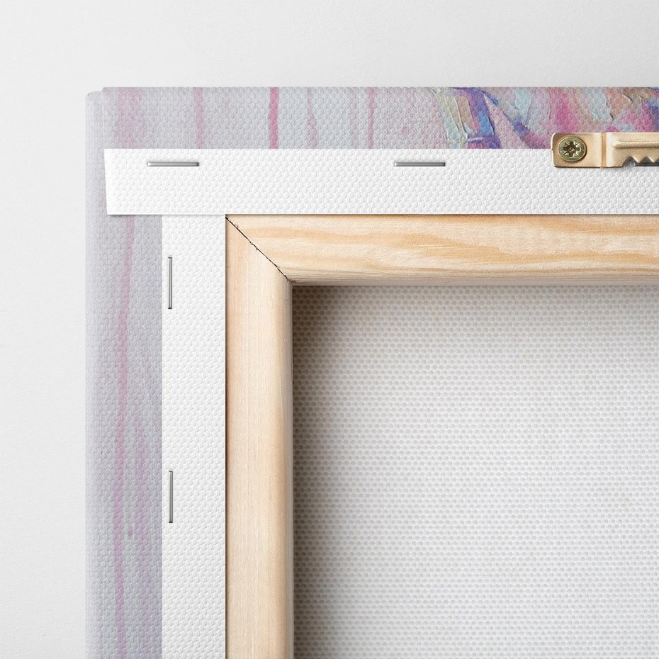 Obraz na płótnie 80x120 - Splecione - obraz olejny, pastelowe kolory