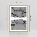 Plakat w ramie 50x70 - Architektura 3D - architektura, 3D - rama drewno