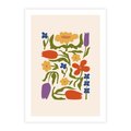 Plakat bez ramy 21x30 - Minimalistyczna Harmonia - kwiaty, sztuka nowoczesna