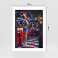 Plakat bez ramy 30x40 - Czas Na Wyjątkowy Posiłek - restauracja, retro