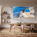 Obraz na płótnie 120x60 - Urokliwy widok na Santorini - Santorini, widok