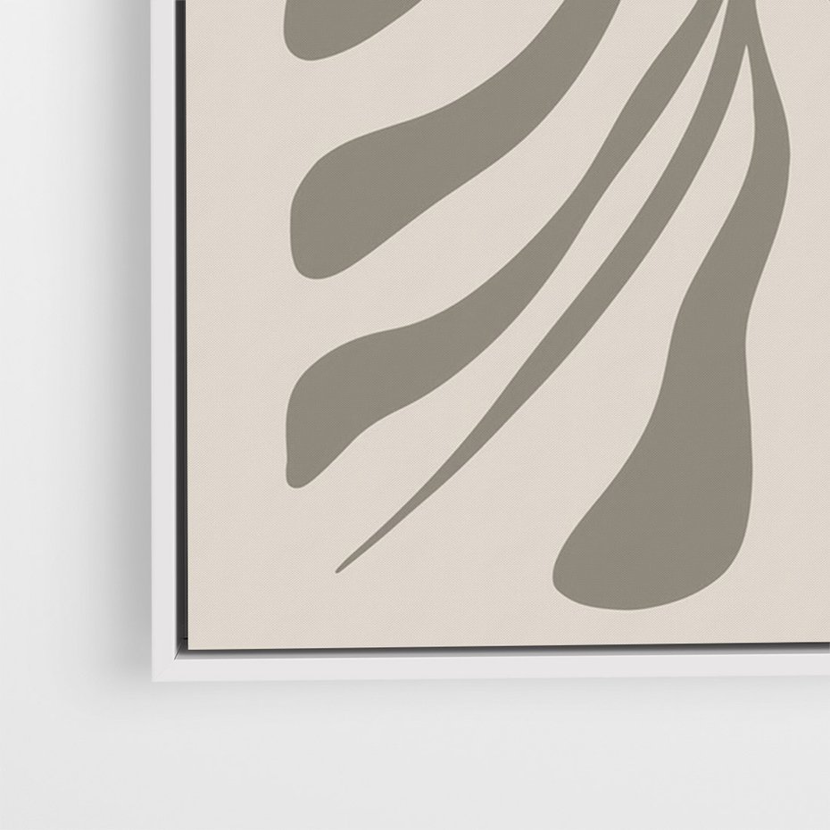 Obraz w ramie 70x100 - Zaklęte Kształty - nowoczesna sztuka, plakat modern - rama biała