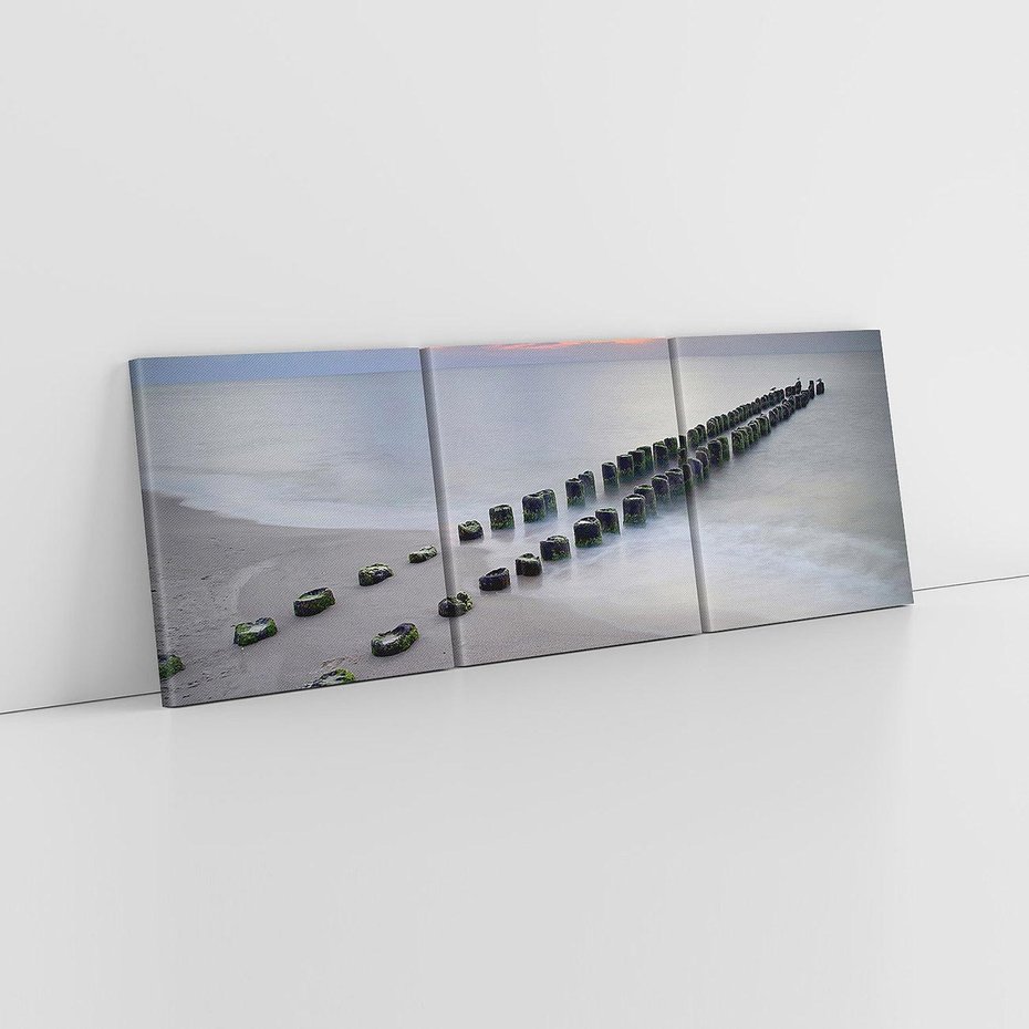 Obraz na płótnie 150x50 - Plaża Morskiej Błogości - plaża, morze