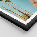 Plakat w ramie 30x40 - Letnie Marzenia - palmy, na tle nieba - rama czarna