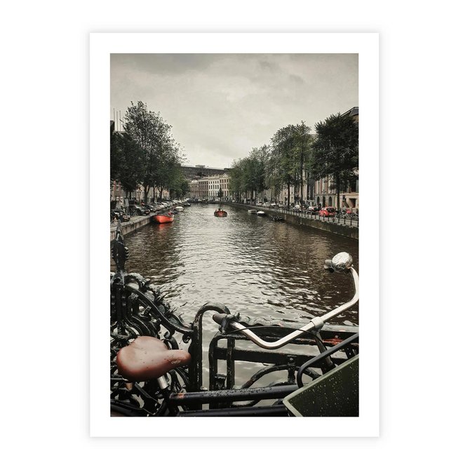 Plakat bez ramy 21x30 - Miasto na Wodzie - holenderskie kanały, amsterdam