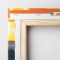 Obraz na płótnie 60x60 - Surfer na falach morza: Spotkanie z wolnością - surfer, surfing