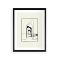 Plakat w ramie 30x40 - Poezja światła i cienia - nowoczesna sztuka, minimalistyczny styl - rama czarna