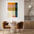 Plakat bez ramy 30x40 - Geometryczna Grafika na Plakacie - geometryczna nowoczesna grafika, minimalizm