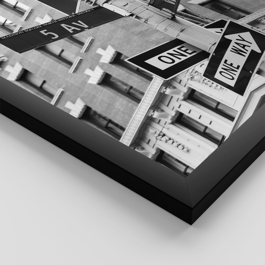 Zestaw obrazy w ramie 50x70 galeria - Nowy, Jork, miasto, nowoczesny - rama czarna