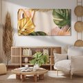 Obraz na płótnie 120x60 - Monstera Liście Kwiat - monstera, liście