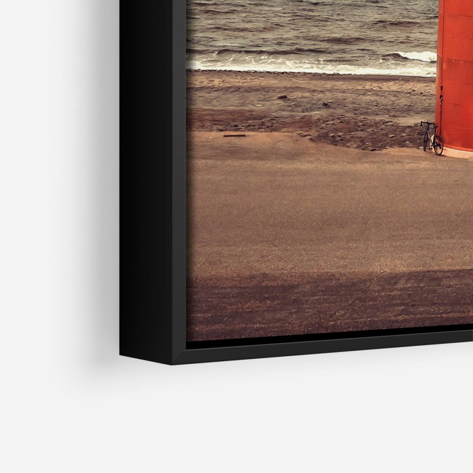 Obraz w ramie 50x70 - Retro Urok Morza - fotografia w stylu retro, vintage - rama czarna