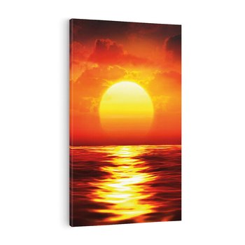 Obraz na płótnie 50x70 - Romantyczny Zachód Słońca nad Morzem - zachód, słońca