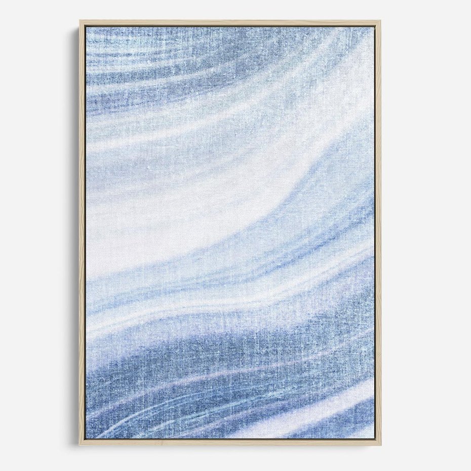 Obraz w ramie 50x70 - Abstrakcyjna akwarela - abstrakcja, akwarela - rama drewno