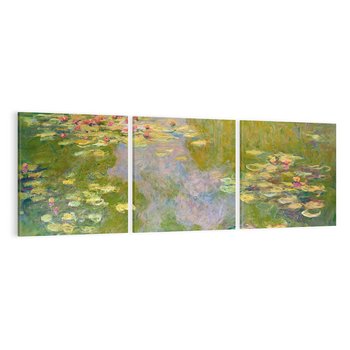 Obraz na płótnie 150x50 - "Lilie wodne" (1919), Claude Monet - Reprodukcja - reprodukcja, obraz na płótnie