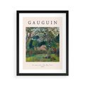 Plakat w ramie 40x50 - Gauguin: Reprodukcja i Typografia - Gauguin, reprodukcja - rama czarna
